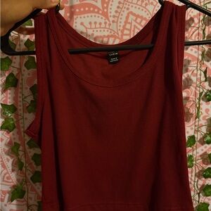 SHEIN Burgundy Tank Top